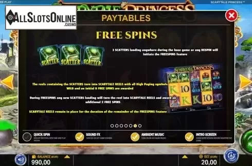 FS feature screen
