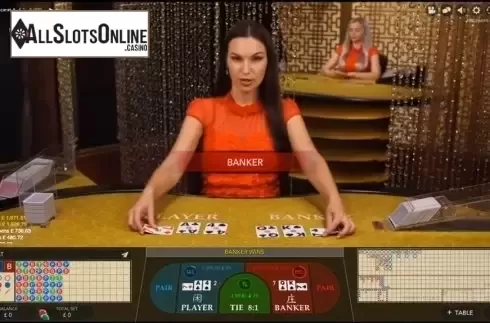 Game Screen. Speed Baccarat A from Evolution Gaming