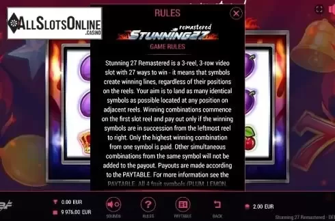Game rules 1