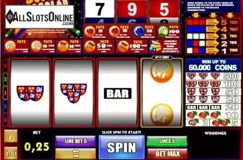 Screen 3. Super Tricolor from iSoftBet