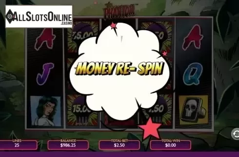 Win re-spin screen