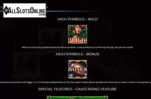 Special symbols screen