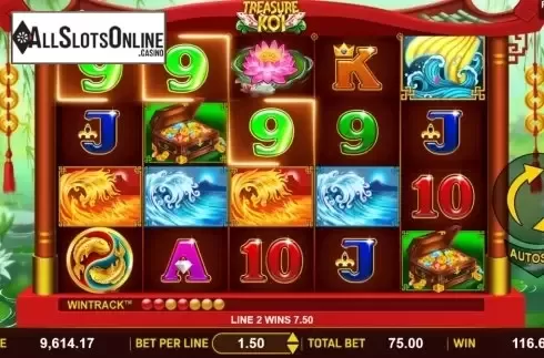 Win screen 3. Treasure Koi from Aspect Gaming