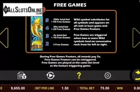 Feature screen. Treasure Koi from Aspect Gaming