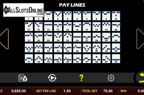 Paytable screen 2. Treasure Koi from Aspect Gaming