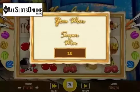 Super Win screen
