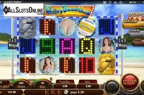 Win Screen. Volley Beauties from SimplePlay