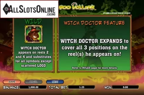Screen2. Voodoo Dollars from NextGen