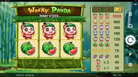 Wacky Panda slot screenshot 1