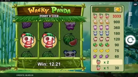 Wacky Panda slot screenshot 3