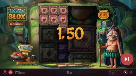 Waterblox Gigablox slot screenshot 2