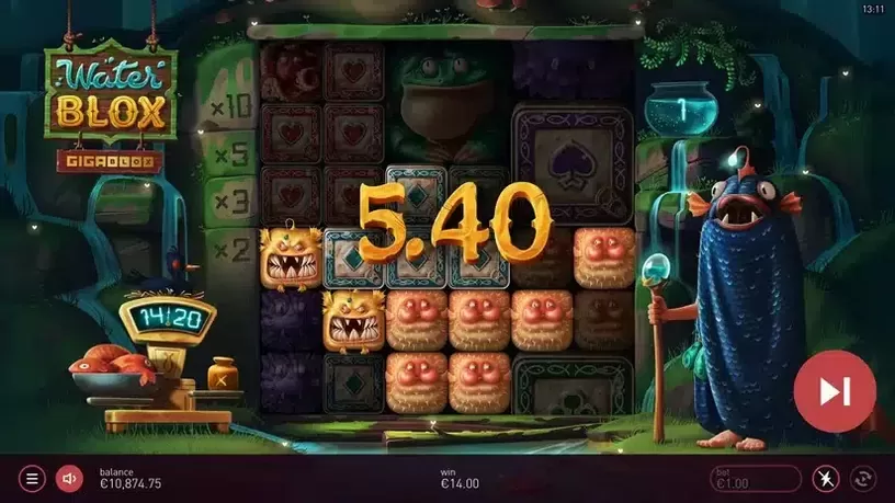Waterblox Gigablox slot screenshot 7