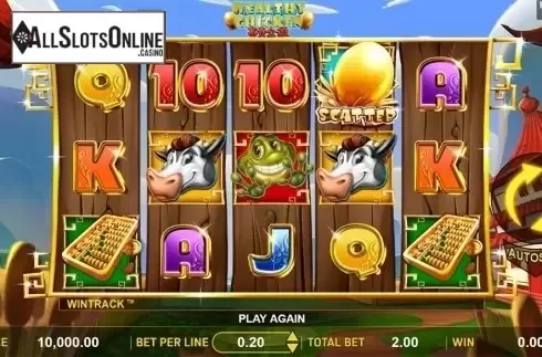 Reels screen. Wealthy Chicken from Aspect Gaming