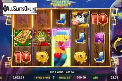 Game workflow screen. Wealthy Chicken from Aspect Gaming