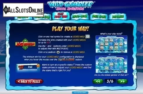 Screen4. Wild Gambler - Arctic Adventures from Ash Gaming