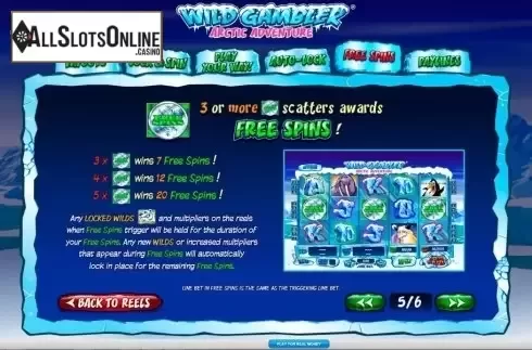 Screen6. Wild Gambler - Arctic Adventures from Ash Gaming