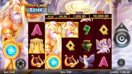 Wild Link Zeus slot screenshot 3