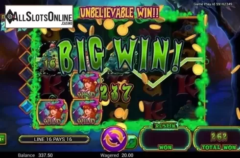 Big Win. Wild Wild Witch from Swintt