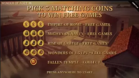 Wonder of Ages slot screenshot 3