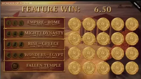 Wonder of Ages slot screenshot 2