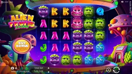 Alien Fruits slot screenshot 1