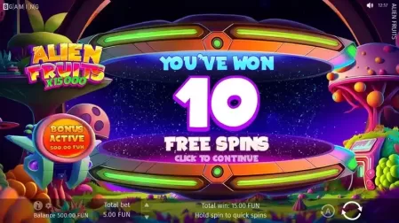 Alien Fruits slot screenshot 4