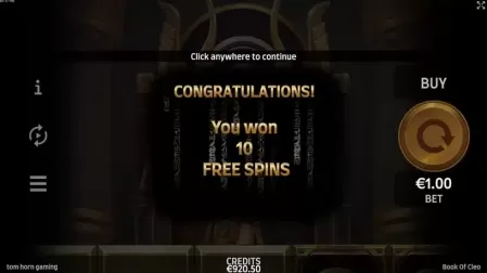 Book of Cleo slot screenshot 3