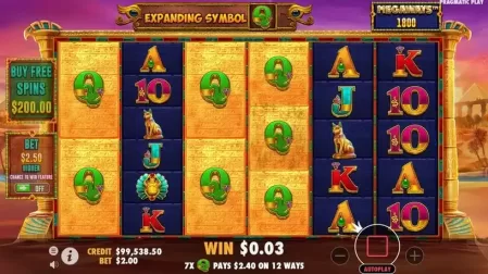 Book of Tut Megaways slot screenshot 3
