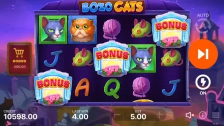 Bozo Cats slot screenshot 3
