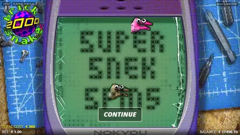 Brick Snake 2000 slot screenshot 4