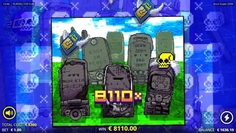 Brick Snake 2000 slot screenshot 2