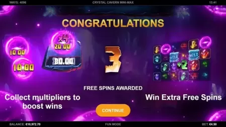 Crystal Cavern Mini-Max slot screenshot 5