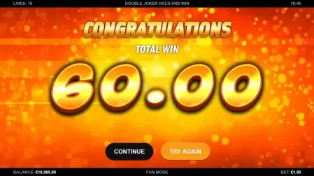 Double Joker Hold and Win slot screenshot 4