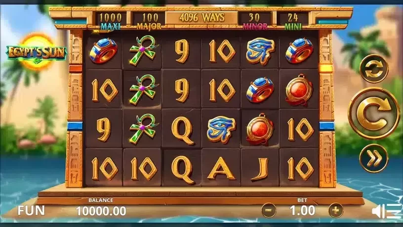 Egypt's Sun slot screenshot 1