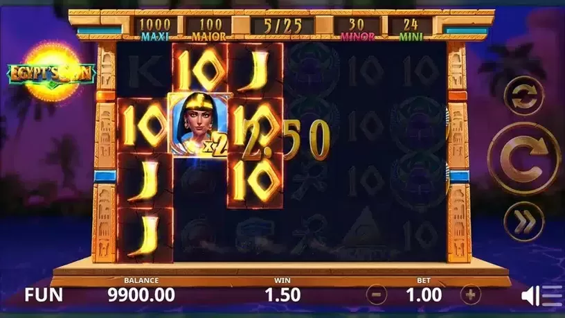 Egypt's Sun slot screenshot 4