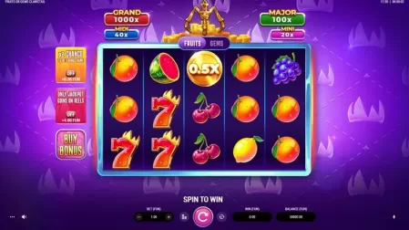 Fruits Or Gems Clawctail slot screenshot 1