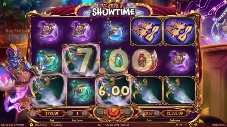 Genie's Showtime slot screenshot 4
