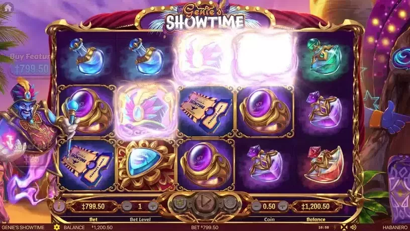 Genie's Showtime slot screenshot 2