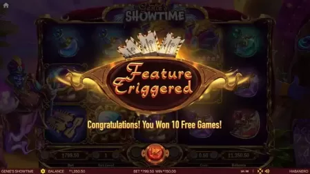 Genie's Showtime slot screenshot 3