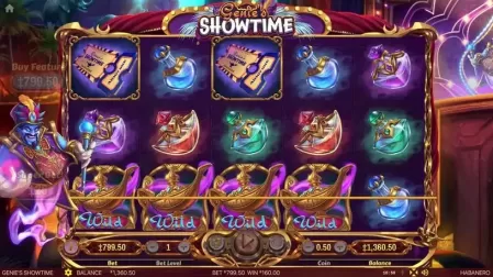 Genie's Showtime slot screenshot 5