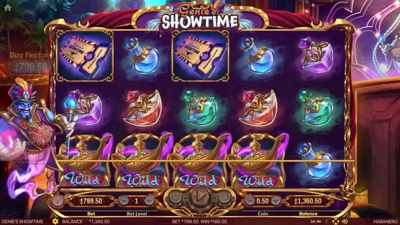 Genie's Showtime slot screenshot 5
