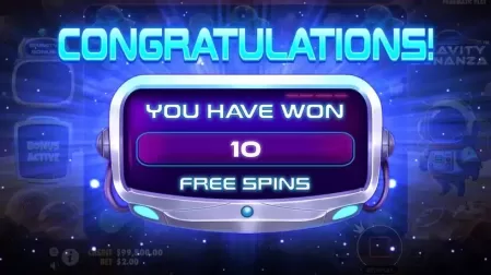 Gravity Bonanza slot screenshot 2