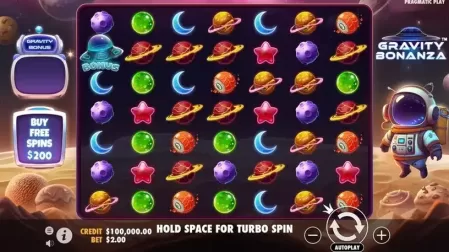 Gravity Bonanza slot screenshot 1