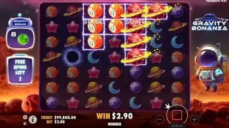 Gravity Bonanza slot screenshot 4