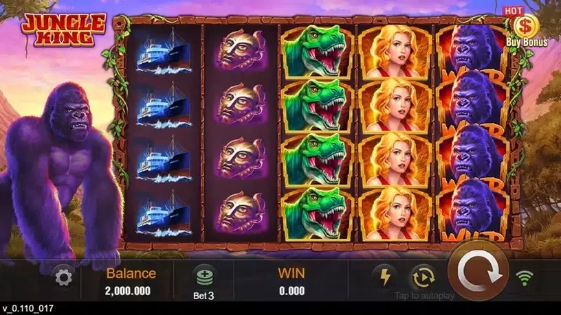 Jungle King slot screenshot 