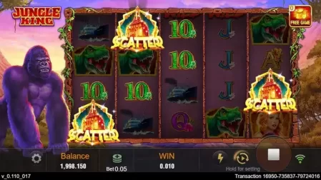 Jungle King slot screenshot 2