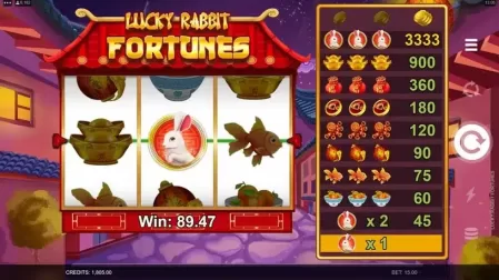 Lucky Rabbit Fortunes slot screenshot 3