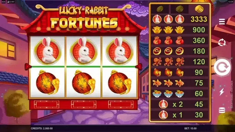 Lucky Rabbit Fortunes slot screenshot