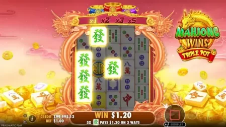 Mahjong Wins Triple Pot slot screenshot 2
