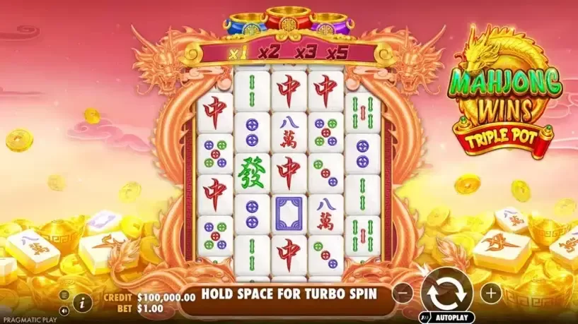 Mahjong Wins Triple Pot slot screenshot 